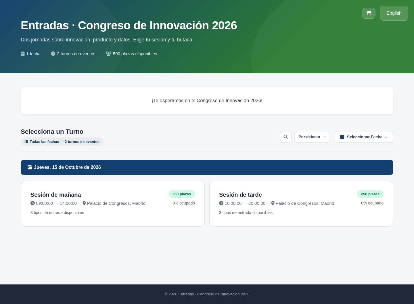 Public ticket sales store of QRACCESS Tickets10