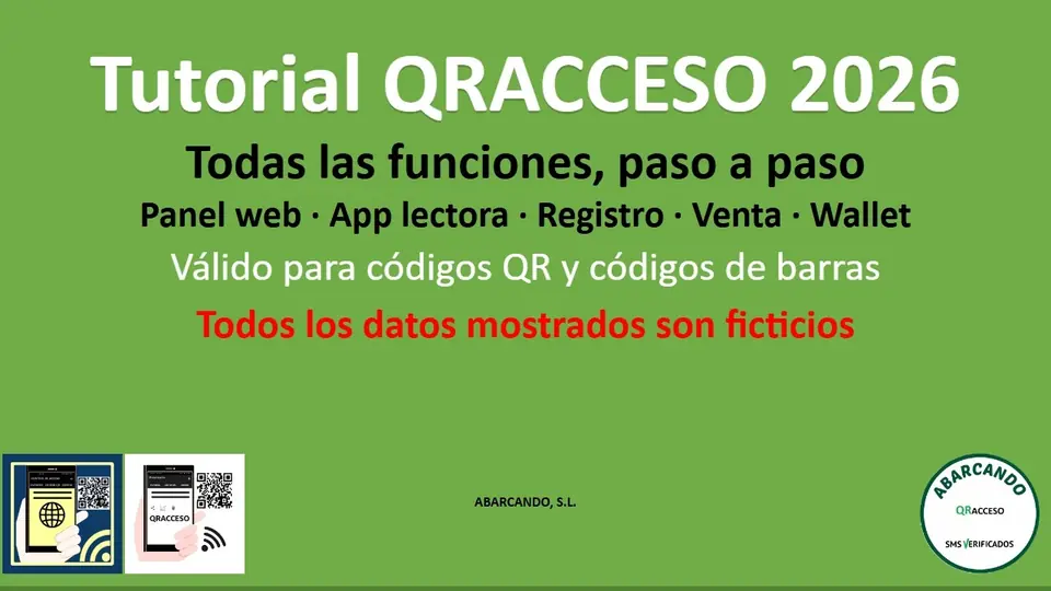 Tutorial QRACCESO 2026: todas las funciones, paso a paso