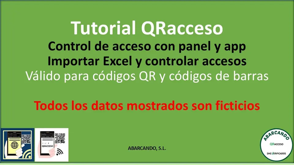 Cover of the short video in Spanish: importing from Excel and controlling access