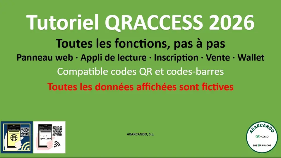 Tutoriel QRACCESS 2026 : toutes les fonctions, pas à pas